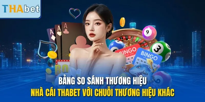 Bảng so sánh thương hiệu nhà cái THABET với chuỗi thương hiệu khác